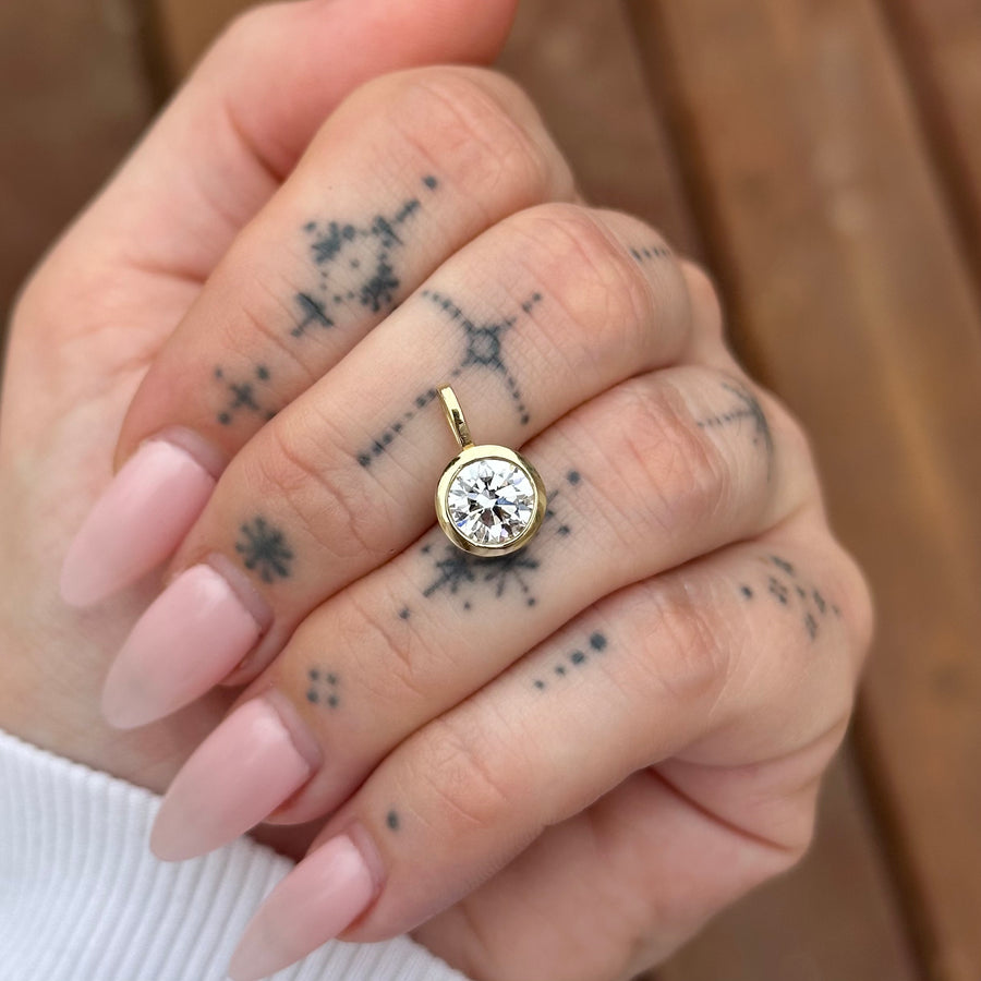 Diamond Pendant Necklace Charm