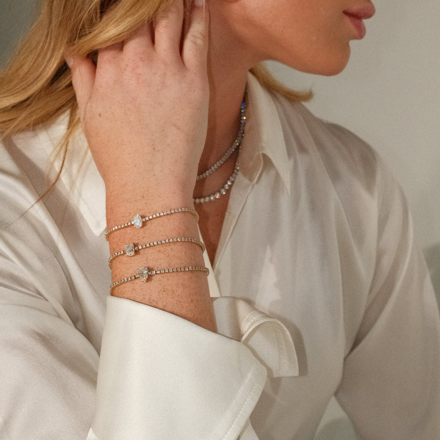 Statement Diamond Tennis Bracelet