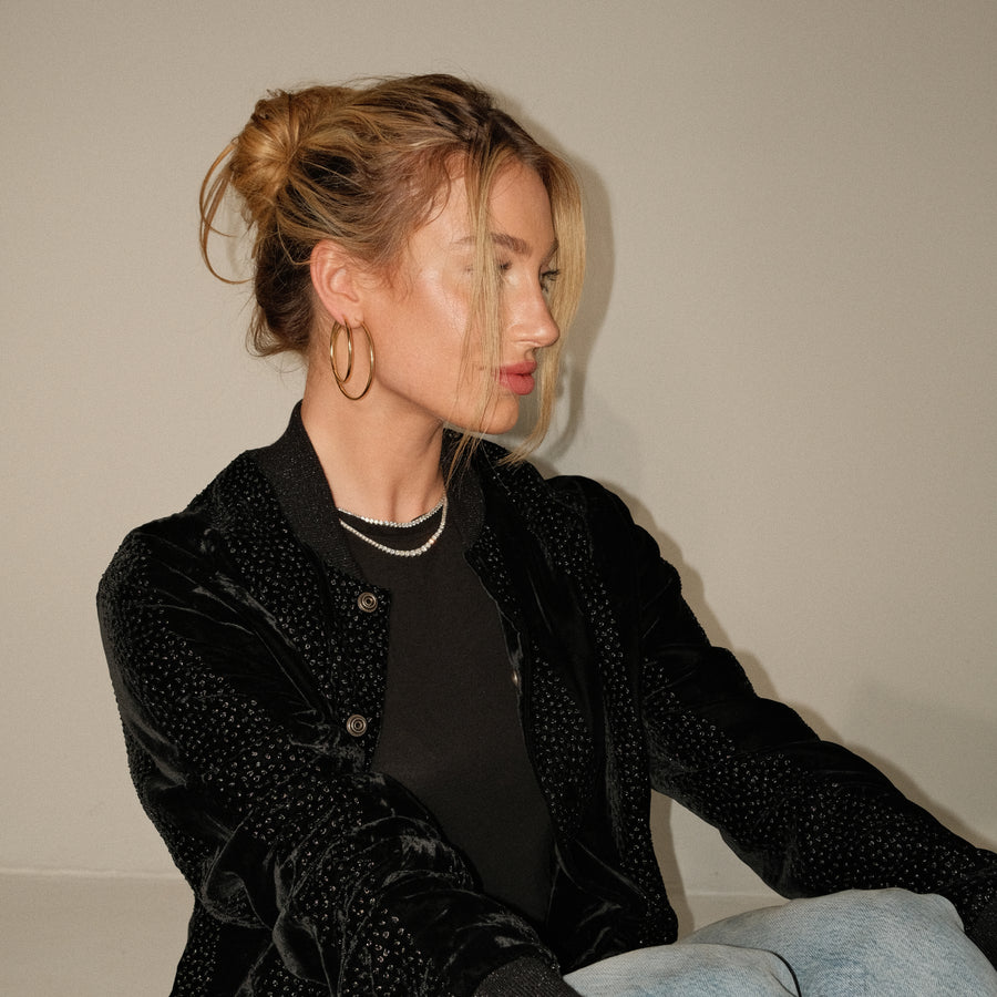 Hollow Gold Hoops