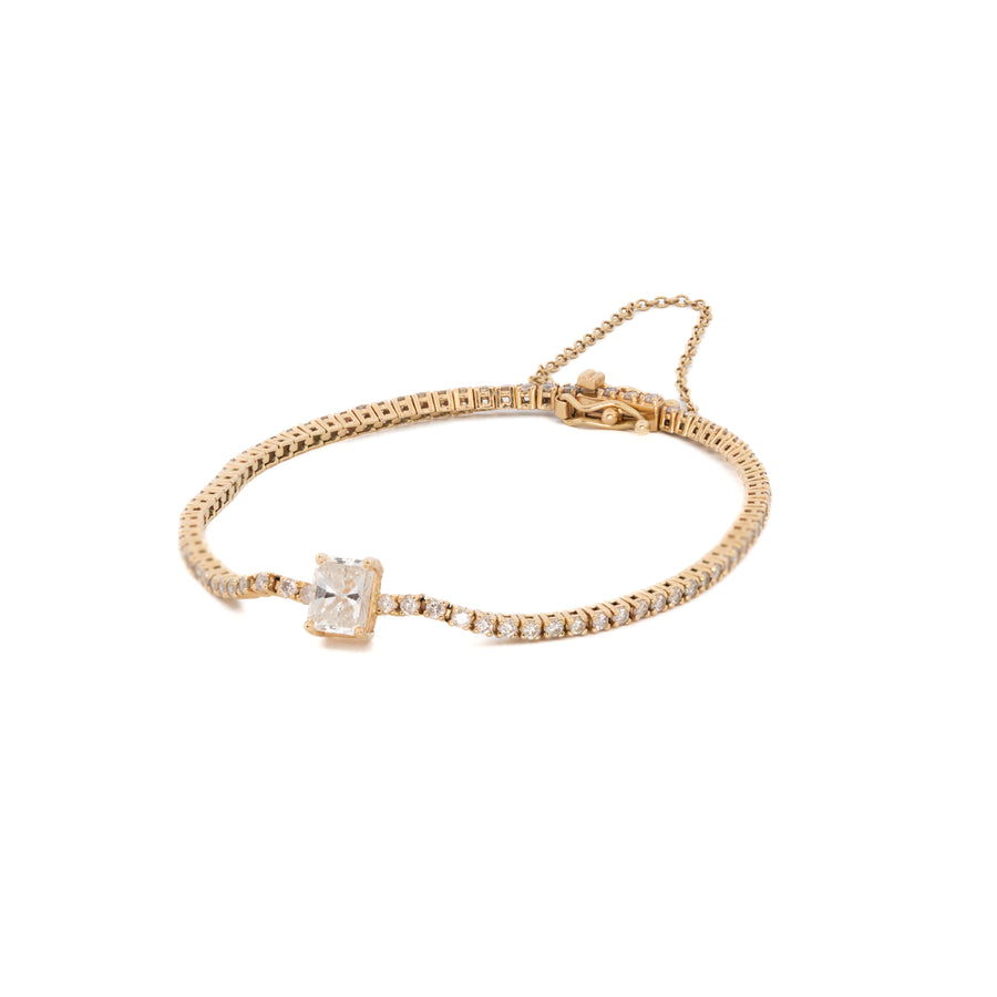 Statement Diamond Tennis Bracelet