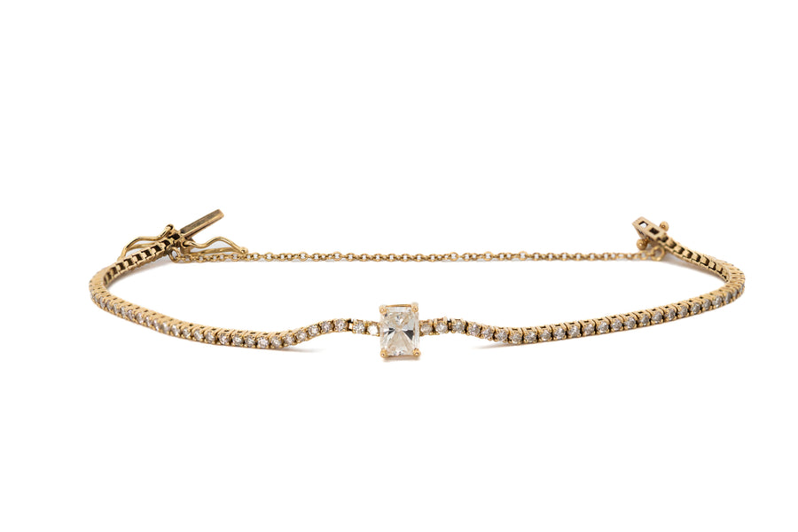 Statement Diamond Tennis Bracelet