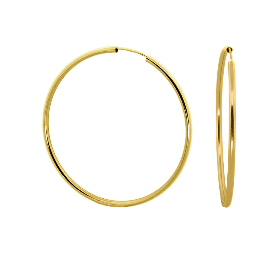 Hollow Gold Hoops
