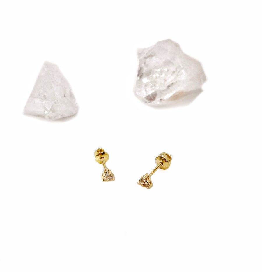 Tri Stud Earrings